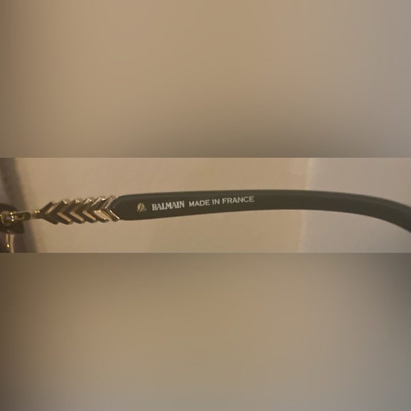 Balmain Black Aviator Sunglasses - Picture 5 of 6